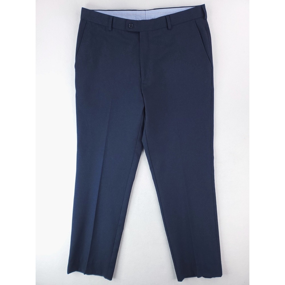 Peter Millar Pants Mens 36x32* Blue Wicking Performance Golf Slacks Trouser Flat